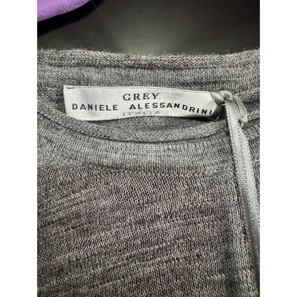 Daniele Alessandrini Men's Grey Knit Sweater Size XL New - Picture 4 of 6